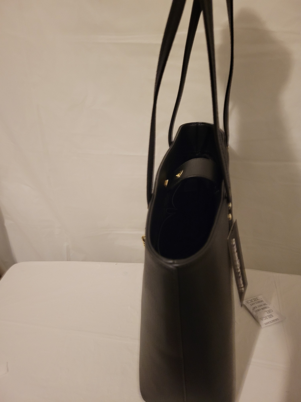 Karl Lagerfeld Black Tote Bag with Colorful KARL Charm - Picture 9 of 13